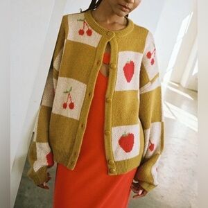 Lisa Says Gah! Lauda Fruit Cardigan XS/S